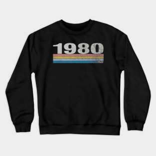 39th Birthday Retro Born in May of 1980 Crewneck Sweatshirt